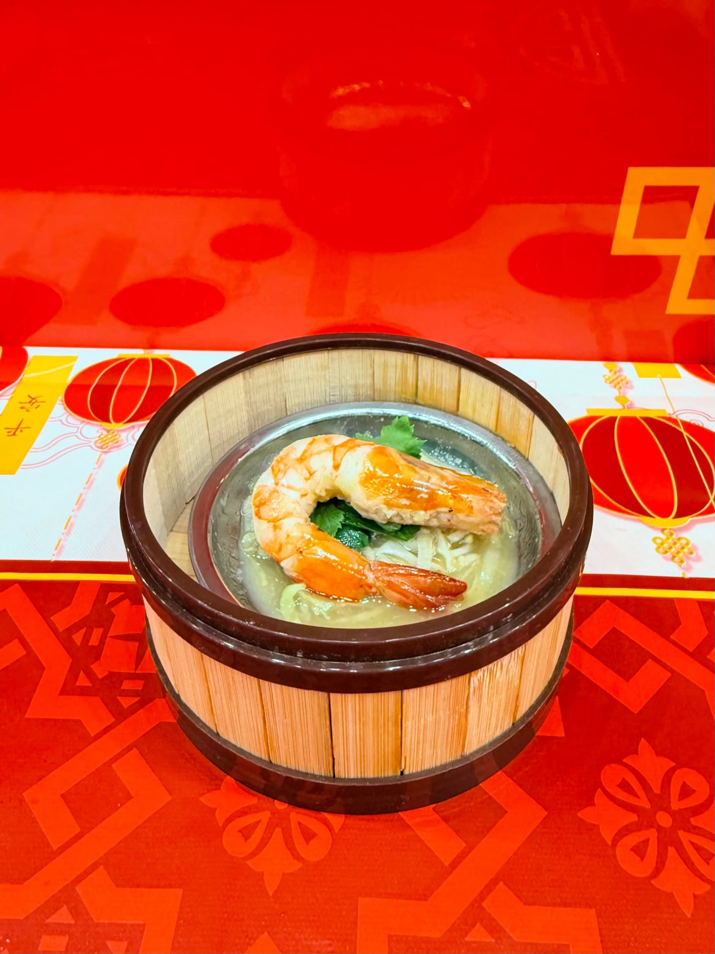 กุ้งนึ่งมะนาว