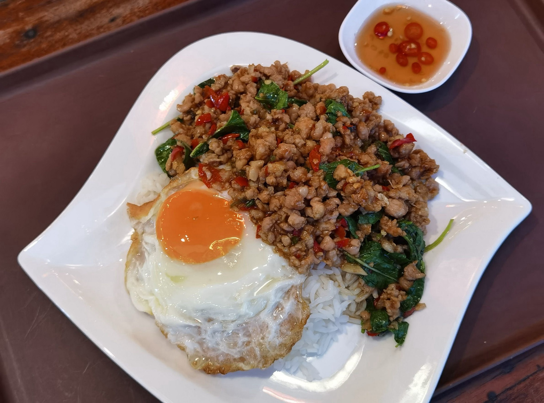 ข้าวราดกระเพราหมูสับ